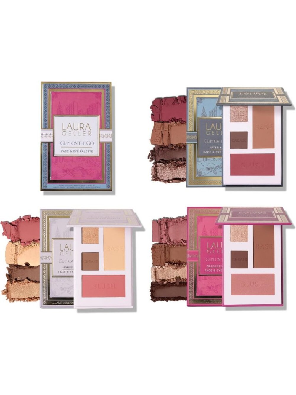 Versatile Eyeshadow & Blush Palette Set for On-the-Go Glam Makeup Looks
